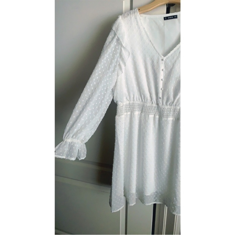 booho White plus dress size 18